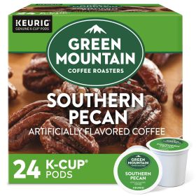 Green Mountain Coffee Southern Pecan Flavored K-Cup Pods, Light Roast, 24 Count for Keurig Brewers