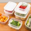 3pcs Fresh-keeping Box; Sealed Box; Refrigerator Storage Box; Fruit And Vegetable Food Finishing Storage Box; Kitchen Supplies