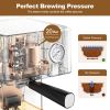 Espresso Machine 20 Bar Pump Pressure Cappuccino latte Maker Coffee Machine with ESE POD filter&Milk Frother Steam Wand&thermometer, 1.5L Water Tank,