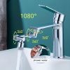 1pc, 1080 ° Swivel Faucet Extender, ABS Universal Sink-Water Aerator, Kitchen Bathroom 1080 ° Angle Rotatable Spray Attachment, Multifunctional Roboti