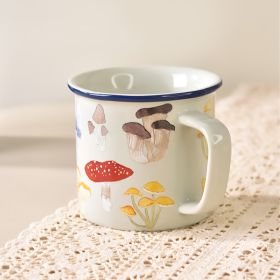 Psychedelic Small Mushroom New Daze Poisonous Mushroom Ceramic Small Tea Container (Option: Mushroom Mug-300ml)