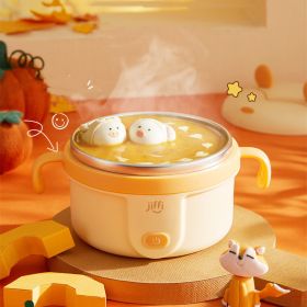 Children's Tableware, Baby Stainless Steel Separate Insulation, Intelligent Constant Temperature Bowl (Color: yellow)