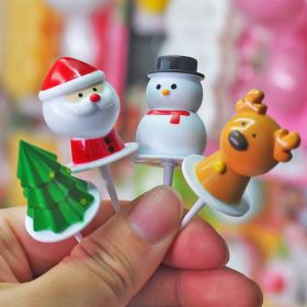 Popular Children's Fruit Cute Bento Fork (Option: Santa Claus)