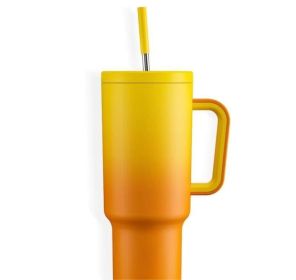 New K Sealing Cover Cold And Heat Preservation Large Ice Cup (Option: Orange-40oz)