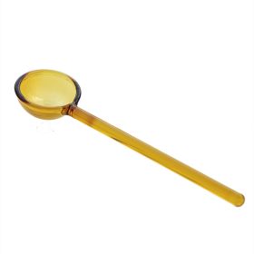 Creative Stained Glass Coffee Spoon (Option: 15.8cm-Yellow)