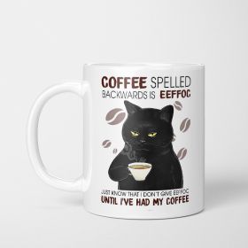 Coffee Spelld Ceramic Mug Personalized Water Cup (Option: Coffeespelld-320ml)